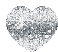 Gif animé coeur argenté